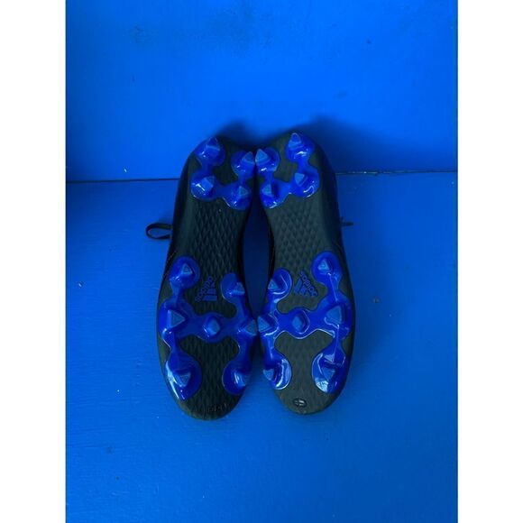 adidas GOLETTO VII FG JR (FV2894) BLACK-BLUE SIZE KIDS And 5.5 - Picture 6 of 6